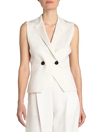 Silk Two-Button Vest
