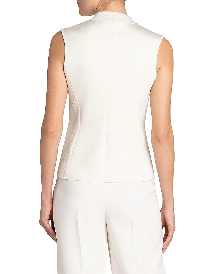 Silk Two-Button Vest