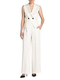 Silk Two-Button Vest