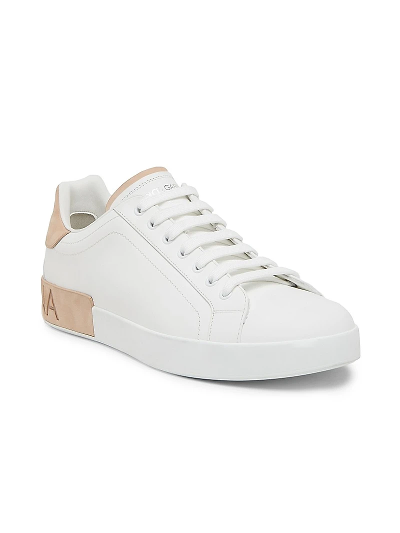 Leather Low-Top Sneakers