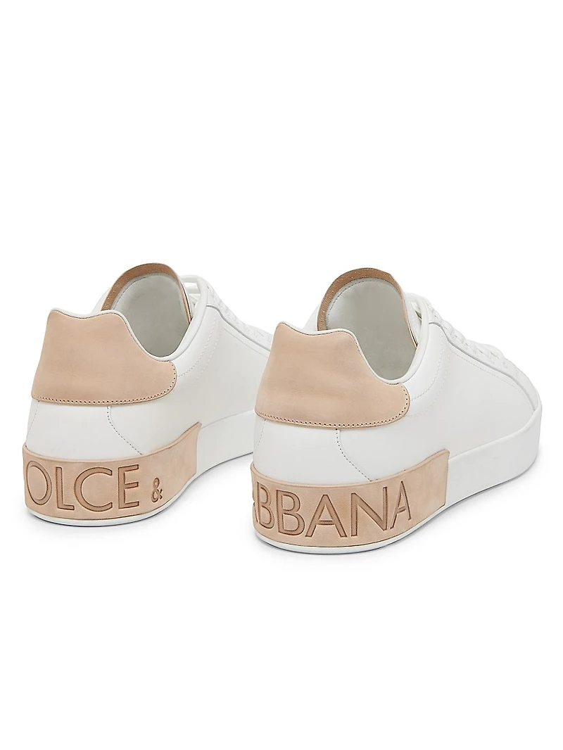 Leather Low-Top Sneakers