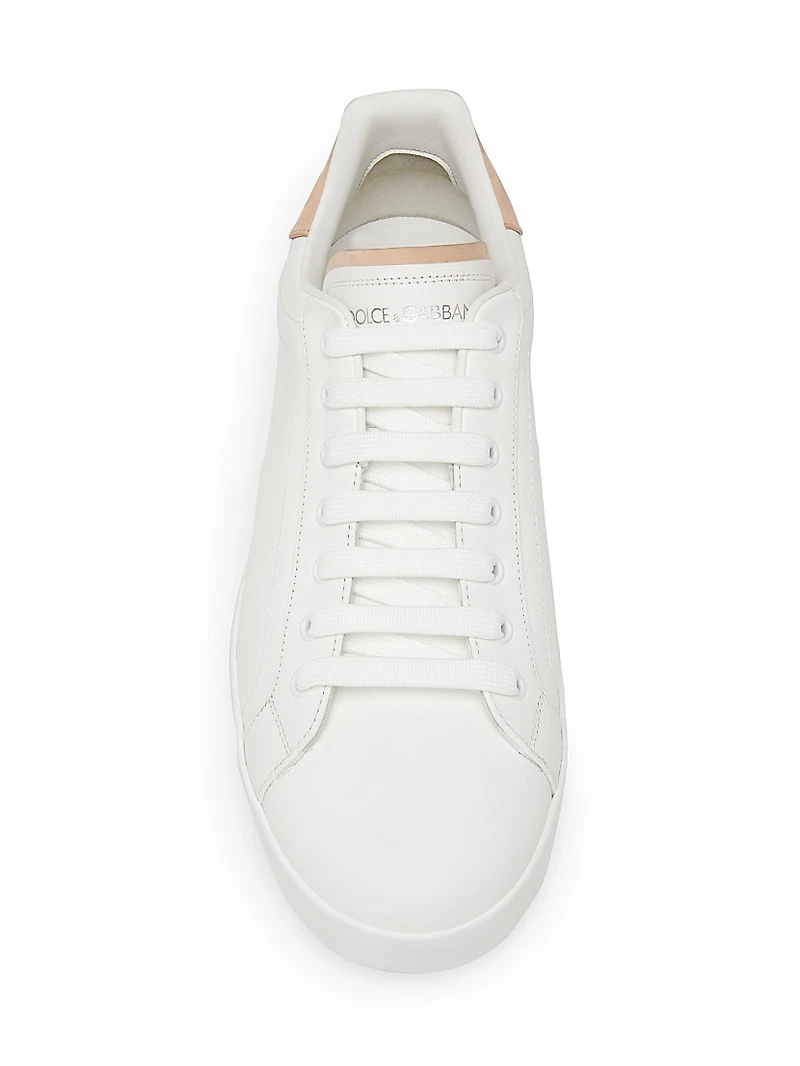 Leather Low-Top Sneakers