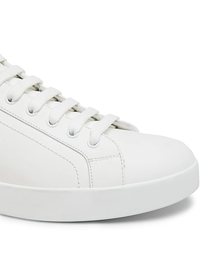 Leather Low-Top Sneakers