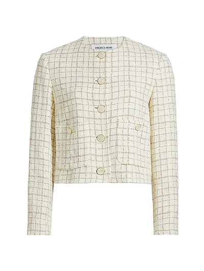 Andrea Metallic Tweed Jacket
