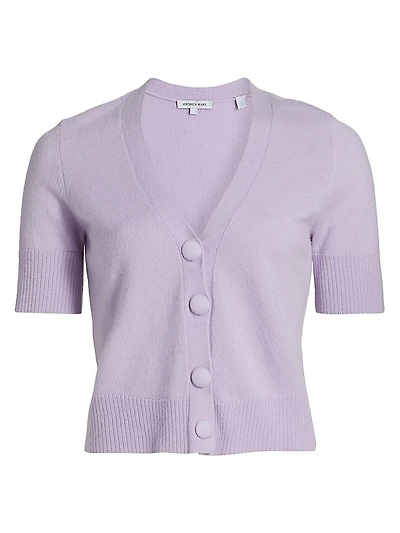 Solene Cashmere Short-Sleeve Cardigan
