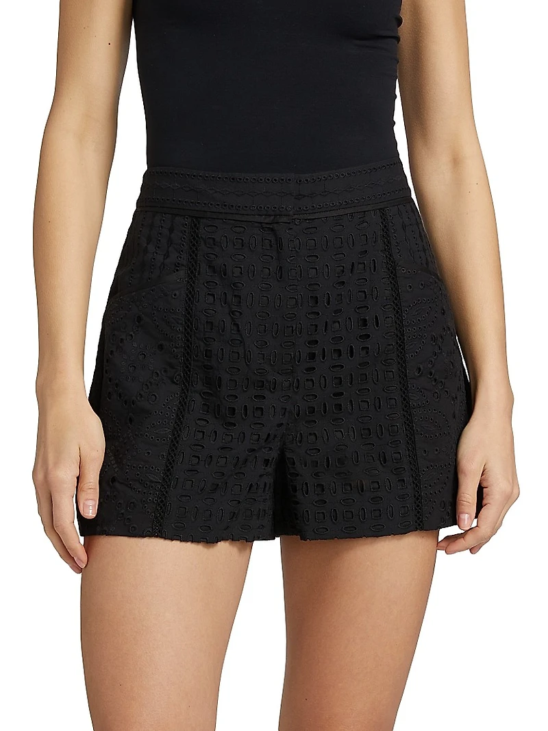 Fabian Cotton Eyelet Shorts