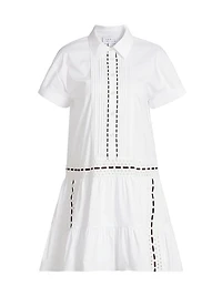 Jasmine Eyelet Button-Front Dress