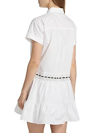 Jasmine Eyelet Button-Front Dress