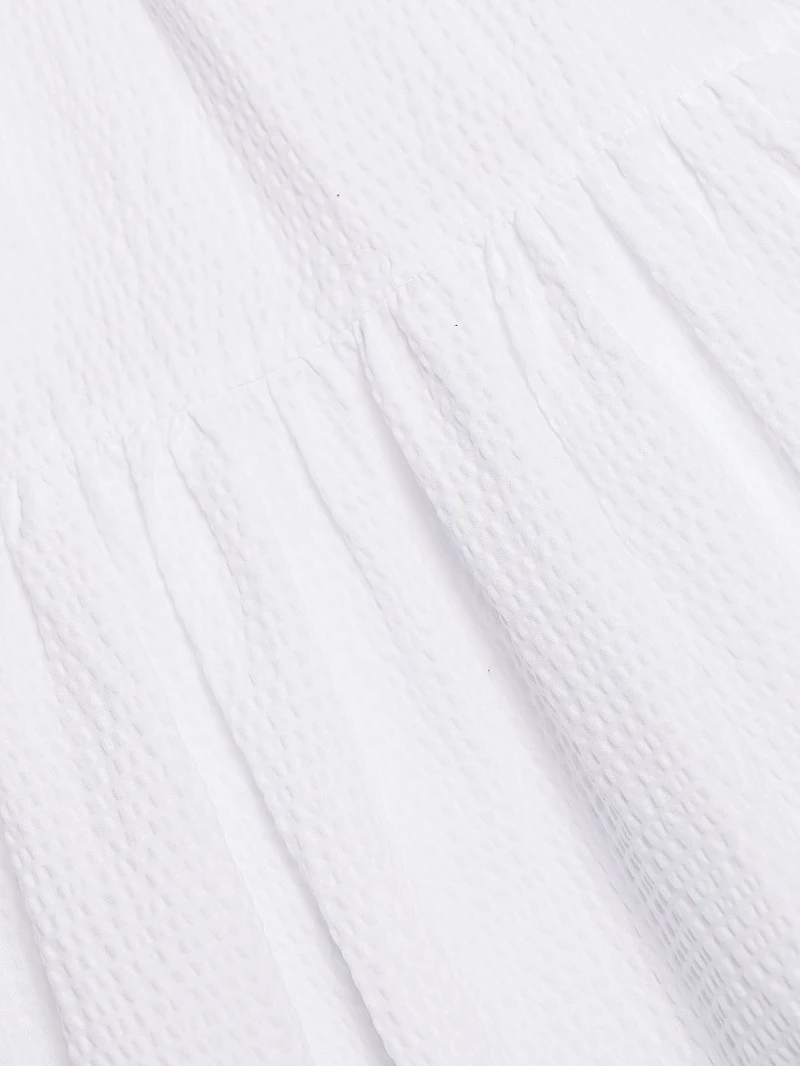 Verona Textured Cotton Midi-Dress