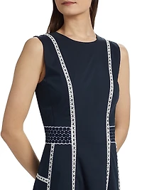 Sloane Embroidered Eyelet Midi-Dress