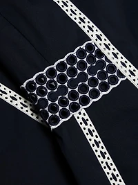 Sloane Embroidered Eyelet Midi-Dress