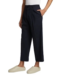 Pleated Tropical Wool Pants