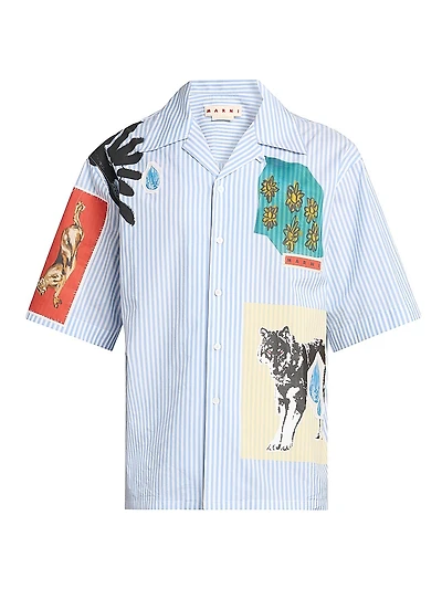 Slawn Cotton Camp Shirt