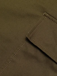 Cotton Gabardine Cargo Shorts