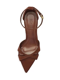 Hilda Leaf 100MM Suede Stiletto Sandals