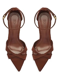 Hilda Leaf 100MM Suede Stiletto Sandals