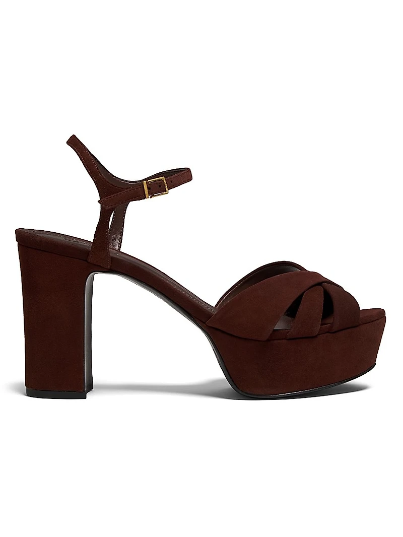 Keefa 100MM Suede Platform Sandals