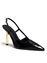 Sophia 100MM Patent Leather Slingback Pumps