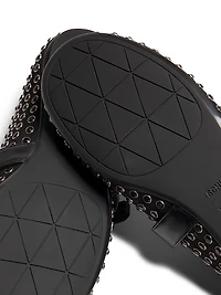 Eiza Shine Studded Nubuck Ballet Flats