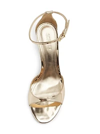 Scarlett 100MM Metallic Leather Stiletto Sandals