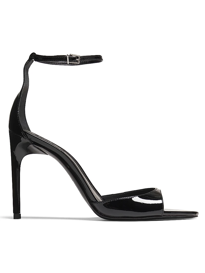 Scarlett 100MM Patent Leather Stiletto Sandals