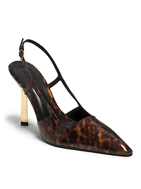 Sophia 100MM Printed Patent Leather Pumps