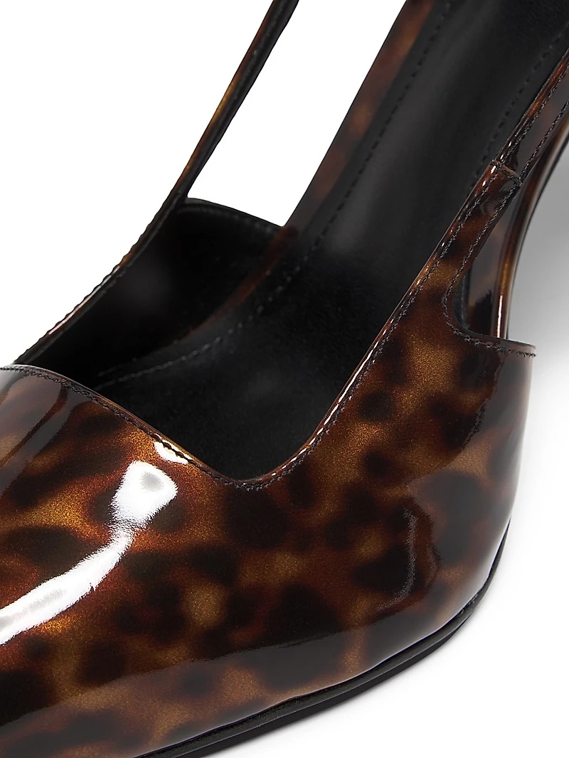 Sophia 100MM Printed Patent Leather Pumps