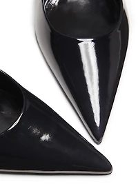 Rhonda 65MM Patent Leather Slingback Pumps