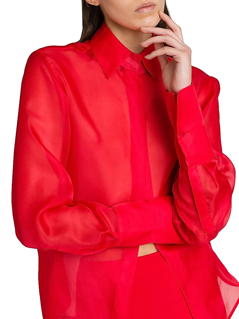 Silk Organza Blouse