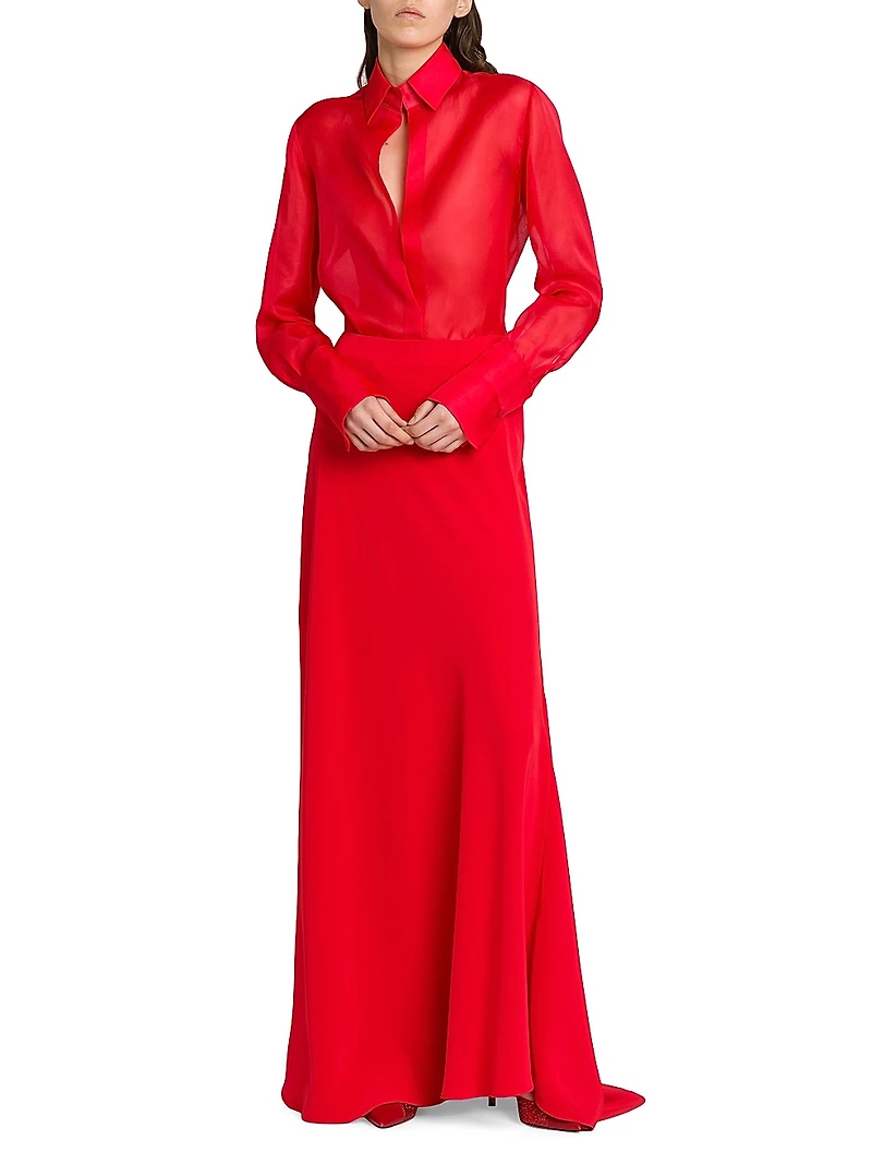 Silk Organza Blouse
