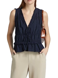 Taylum Ruffled Sleeveless Top