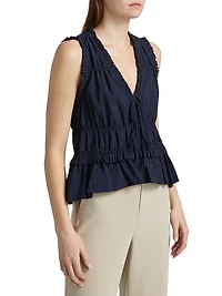 Taylum Ruffled Sleeveless Top