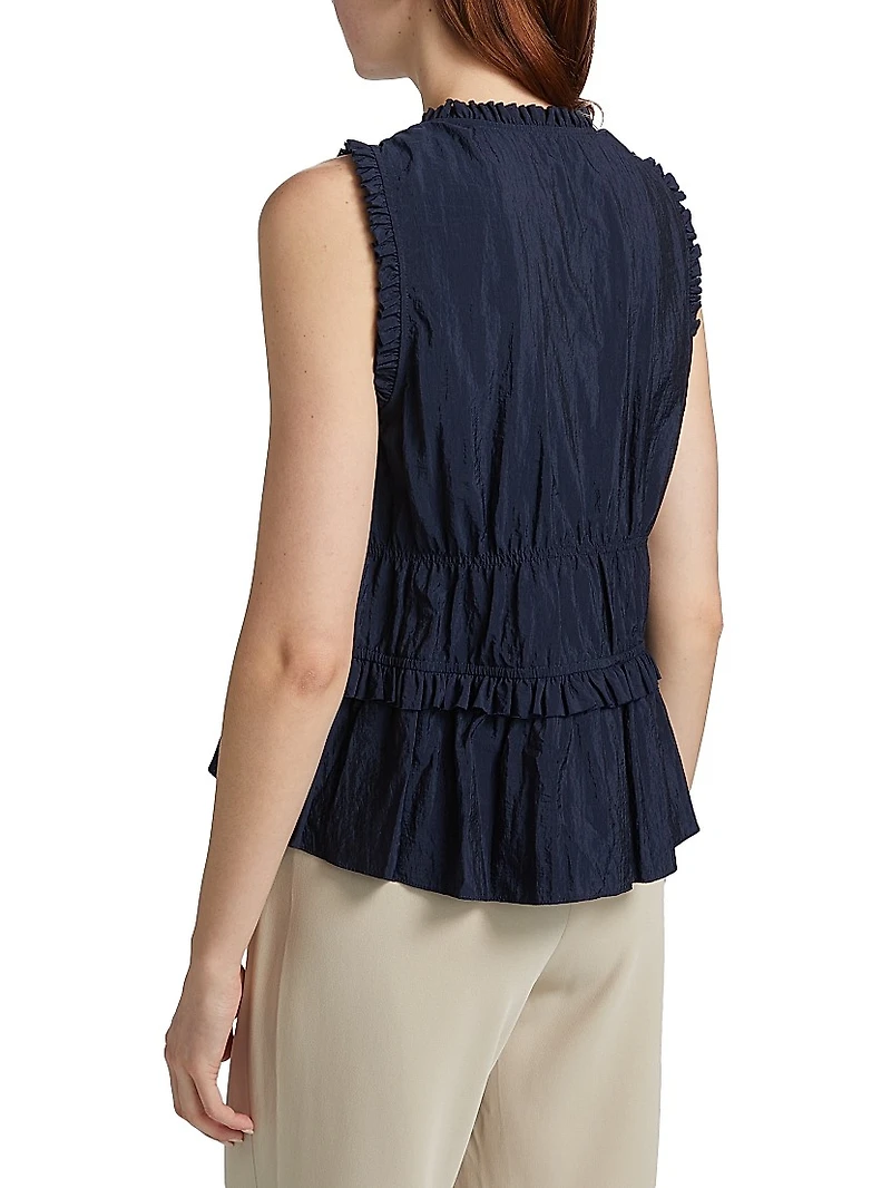 Taylum Ruffled Sleeveless Top