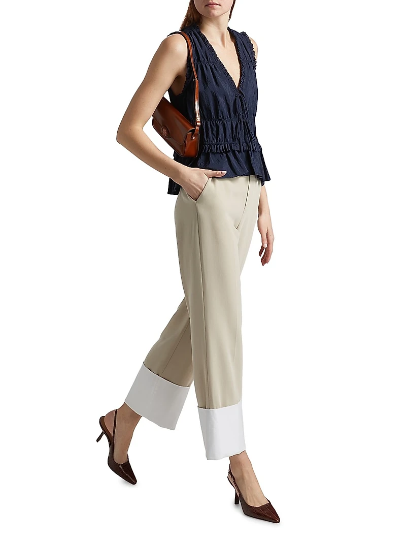 Taylum Ruffled Sleeveless Top