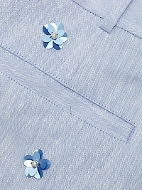 Pearl Disty Tora Sequined Linen-Cotton Shorts