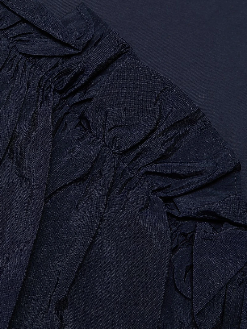 Kendria Ruffled Stretch-Cotton Minidress