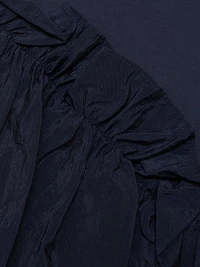 Kendria Ruffled Stretch-Cotton Minidress