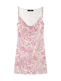 Underwater Barocco Cowl Minidress