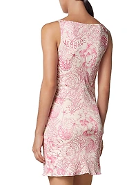 Underwater Barocco Cowl Minidress