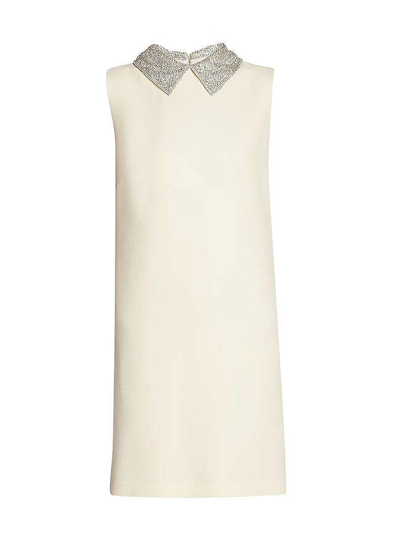 Enver Embellished Satin Minidress