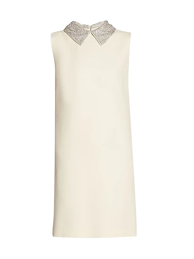 Enver Embellished Satin Minidress