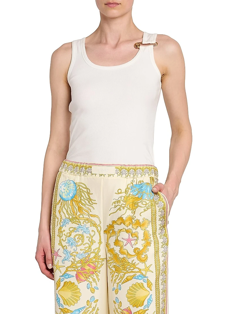 Safety Pin Cotton Tank