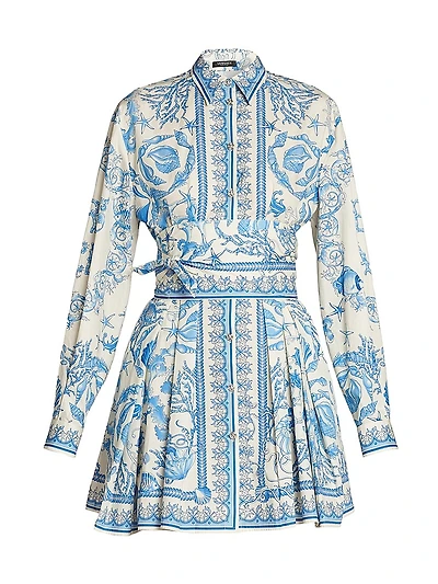 Baroque Cotton Minidress
