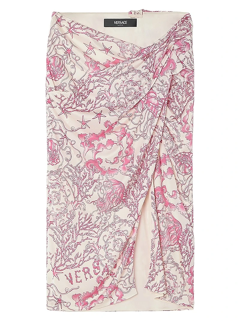 Underwater Barocco Drape Skirt