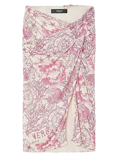 Underwater Barocco Drape Skirt