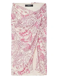 Underwater Barocco Drape Skirt