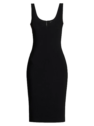 Stretch Cady Cocktail Dress