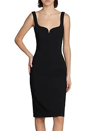 Stretch Cady Cocktail Dress