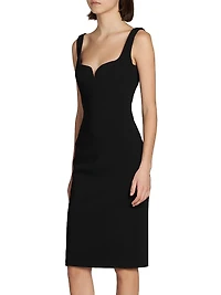 Stretch Cady Cocktail Dress