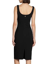 Stretch Cady Cocktail Dress